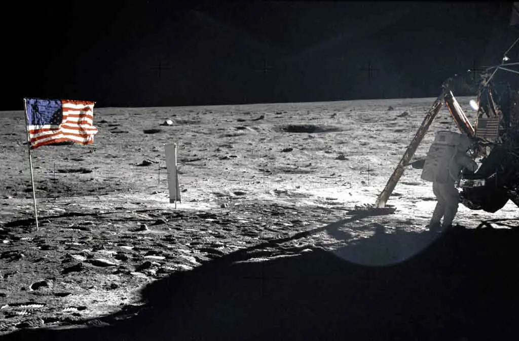 Neil Armstrong på månens i den första månlandingen