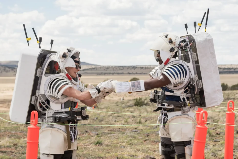 Förberedelser inför NASAs månpromenad i Arizonas öken