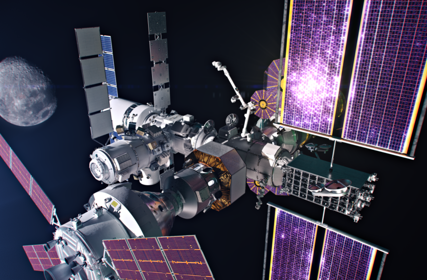 Rymdstationen Gateway. Bild: NASA