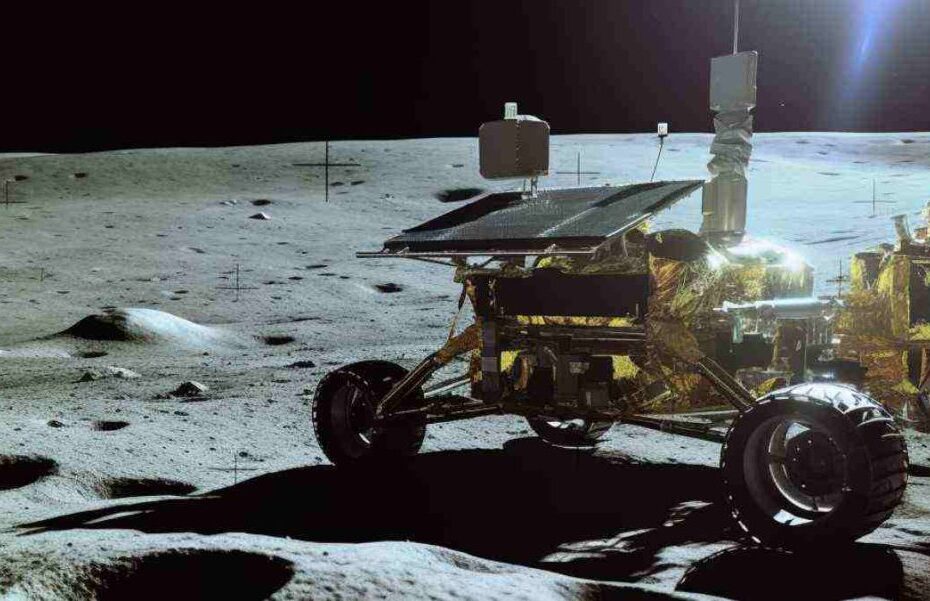 Pragyan rovern på månens yta. Foto: ISRO